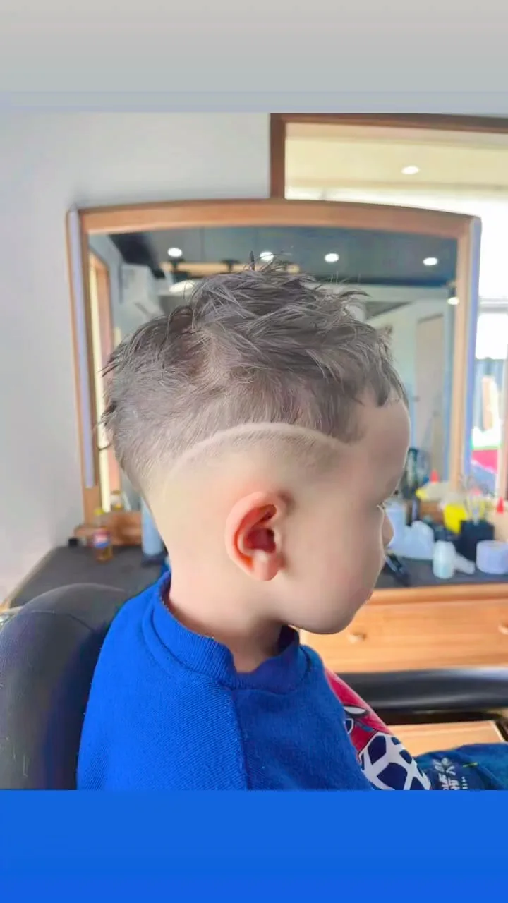 Kids cut hard-part skin fade — GKF Barber Camberwell